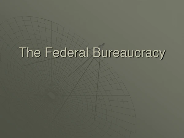 The Federal Bureaucracy