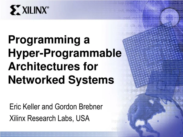 Programming a Hyper-Programmable Architectures for Networked Systems