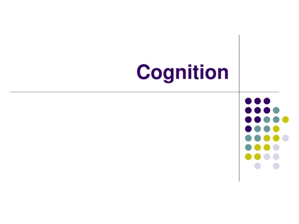 Cognition