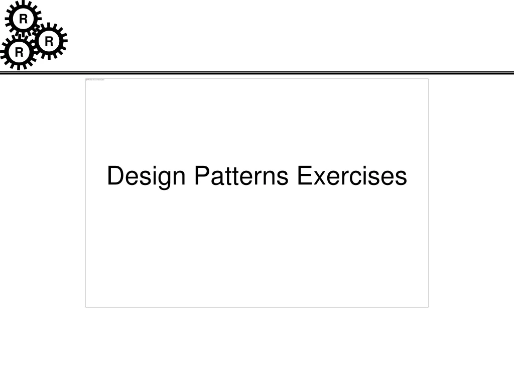 design patterns exercises