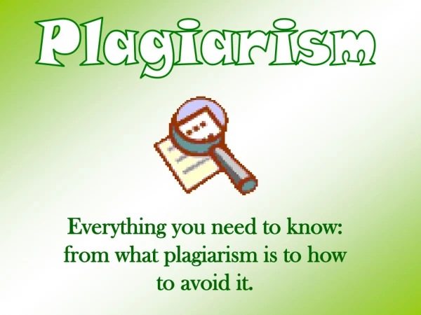 Plagiarism