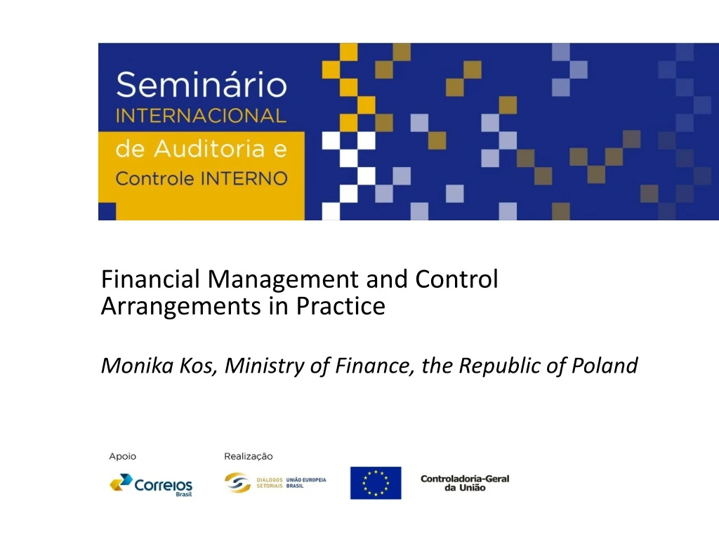 financial management and control arrangements