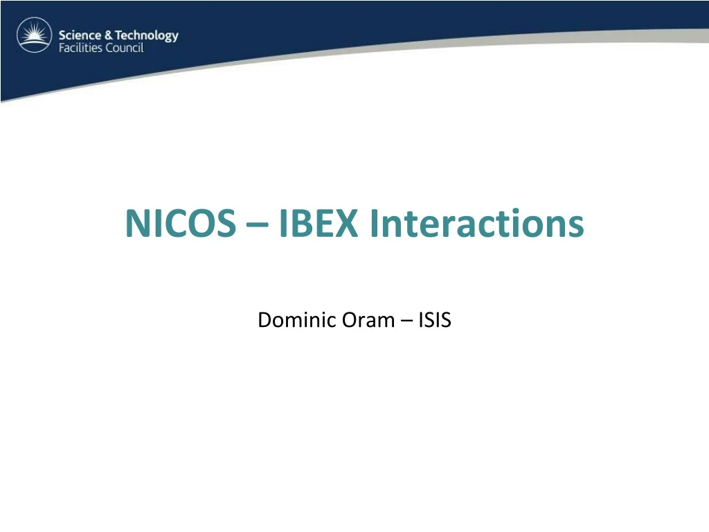 nicos ibex interactions