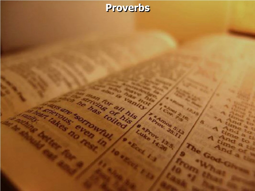 proverbs