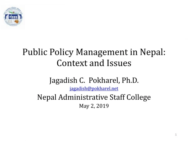 Public  Policy  Management in Nepal: Context and Issues