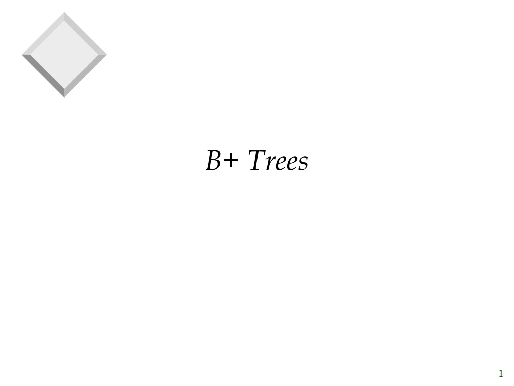 b trees