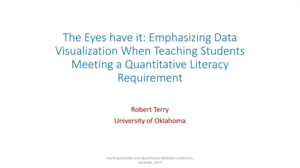 Robert Terry University of Oklahoma