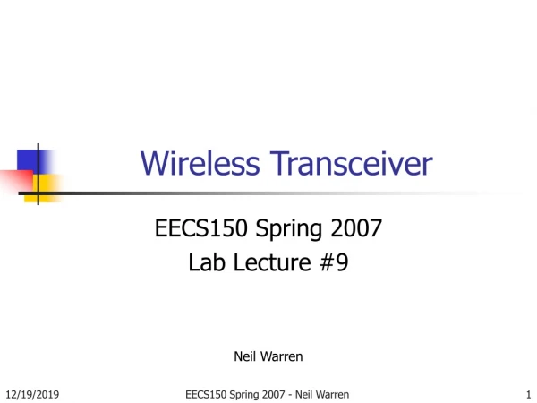 Wireless Transceiver
