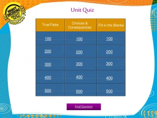 Unit Quiz - slide 1