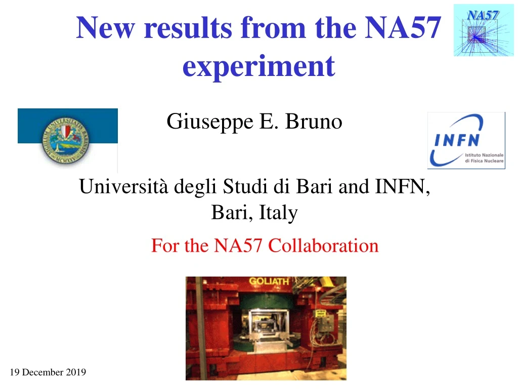 new results from the na57 experiment