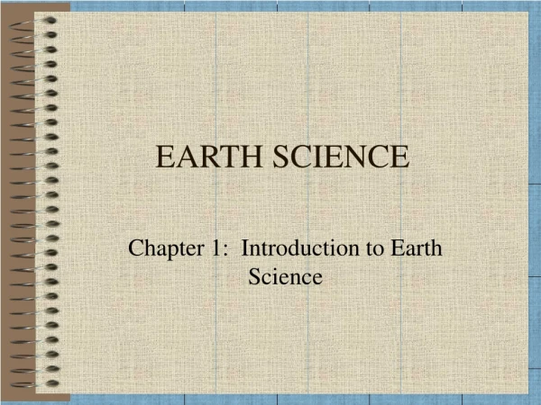 EARTH SCIENCE