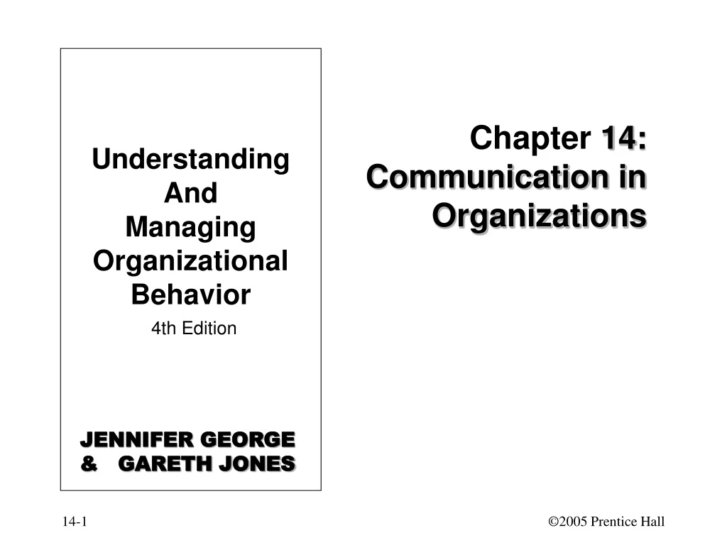 chapter 14 communication in organizations