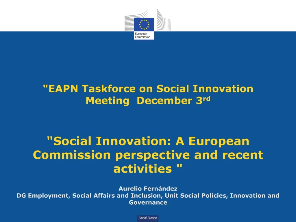 eapn taskforce on social innovation meeting