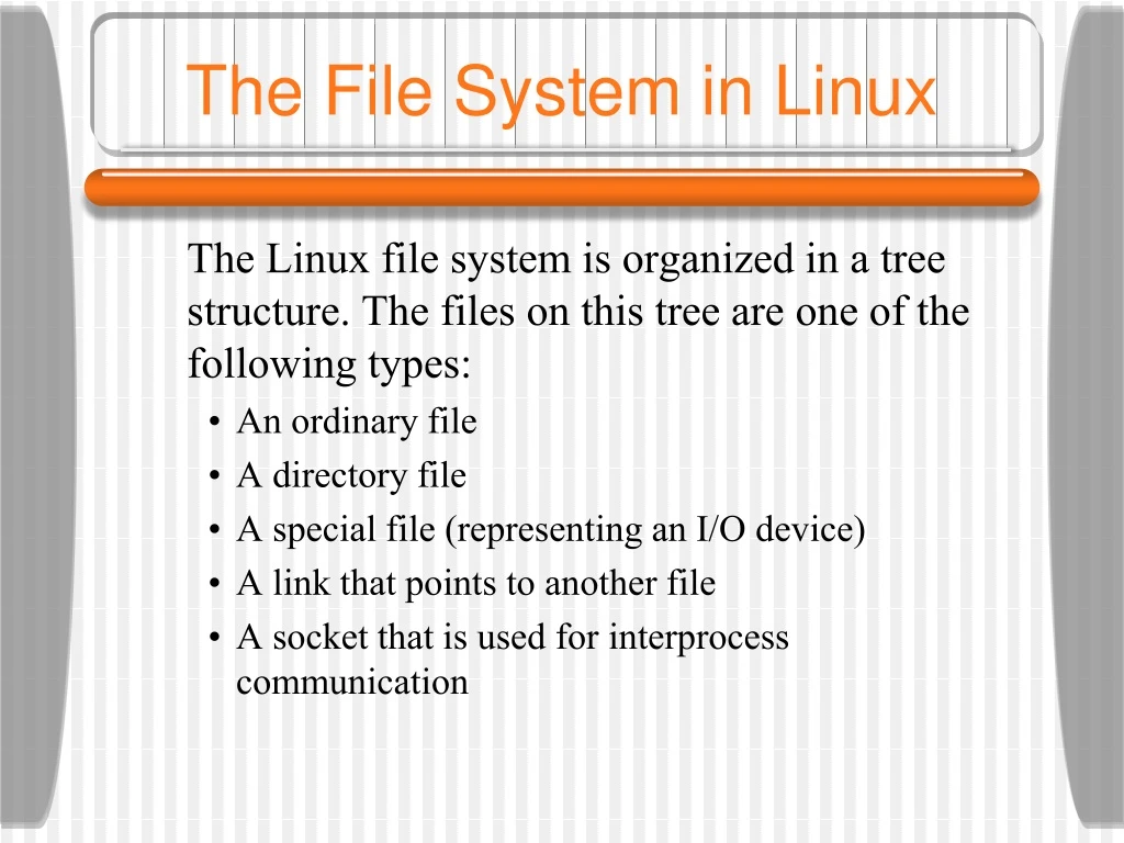 the file system in linux