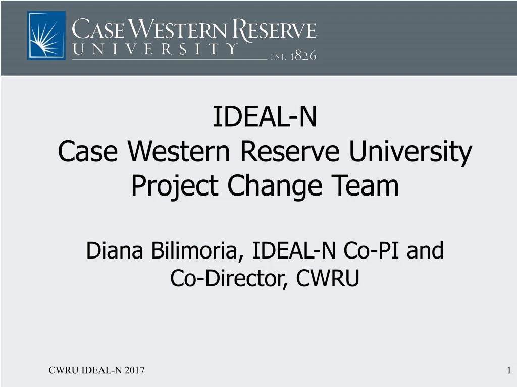 ideal n case western reserve university project