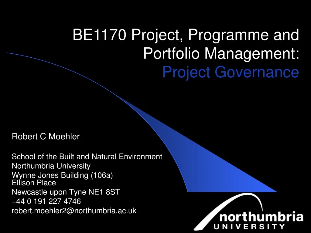 be1170 project programme and portfolio management