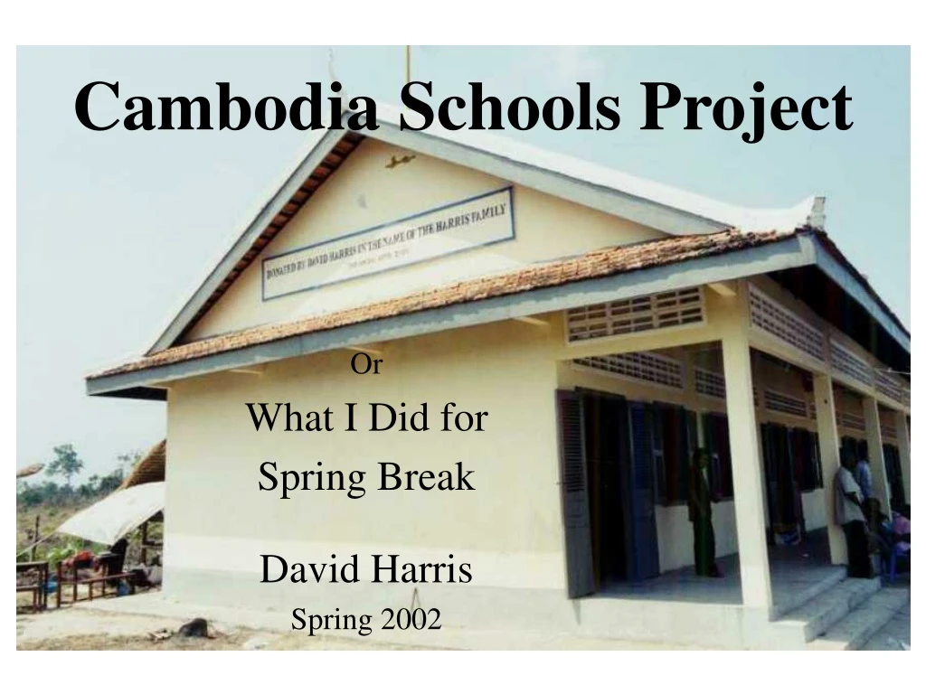 cambodia schools project