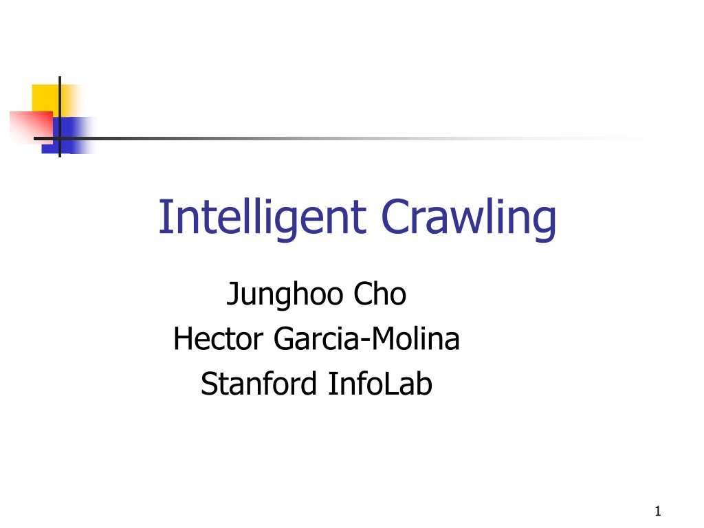 junghoo cho hector garcia molina stanford infolab