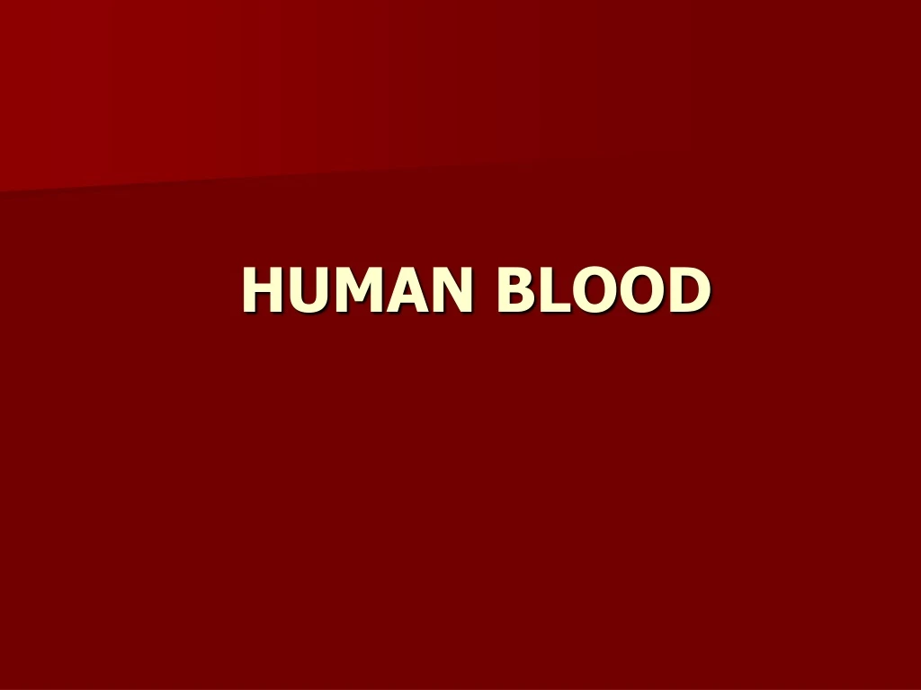 human blood