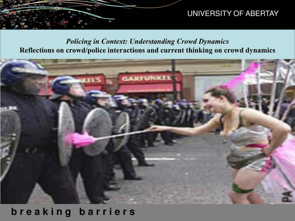 policing in context understanding crowd dynamics