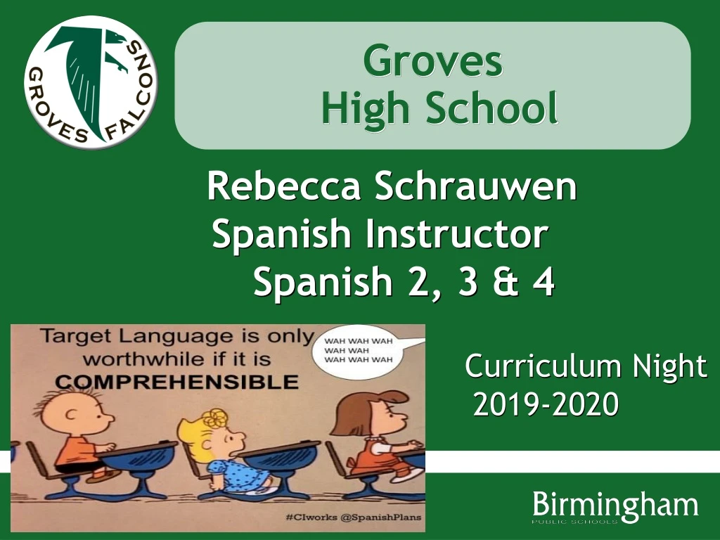 rebecca schrauwen spanish instructor spanish 2 3 4