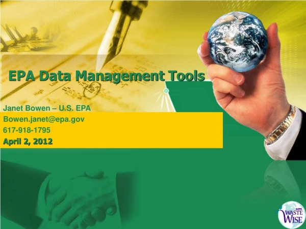 EPA  Data Management Tools