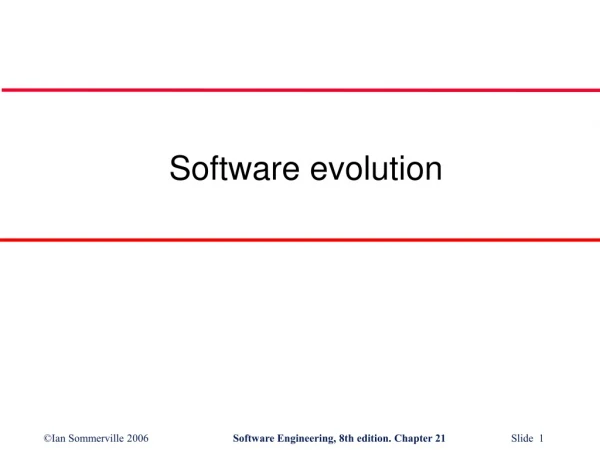 Software evolution