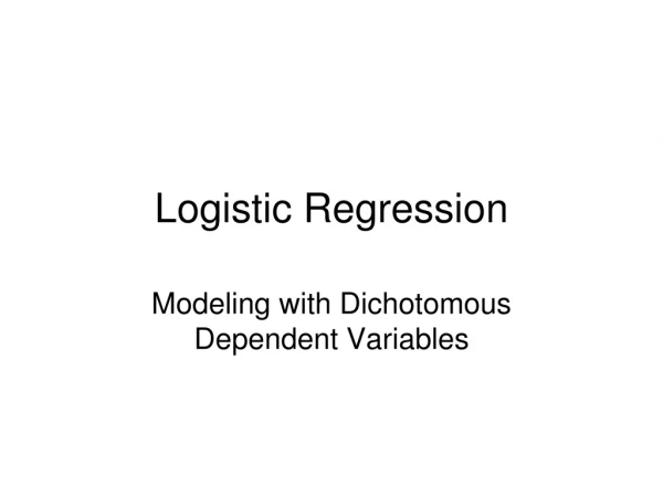 Logistic Regression