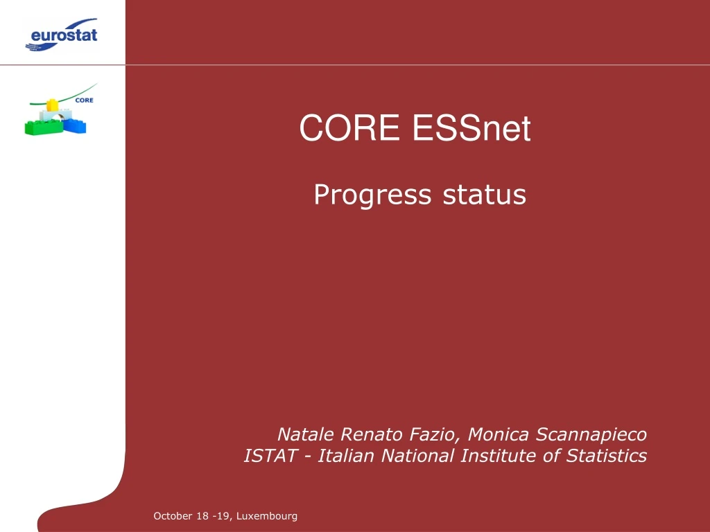 core essnet progress status