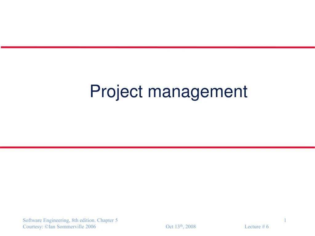 project management