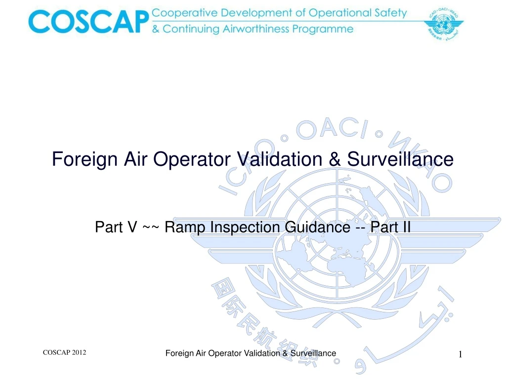 foreign air operator validation surveillance