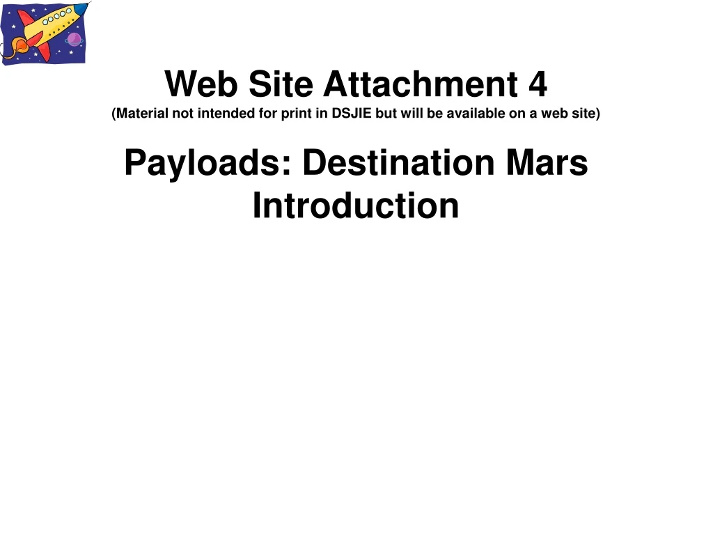 web site attachment 4 material not intended