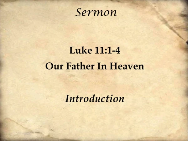 Sermon