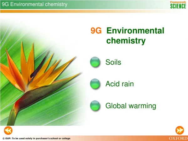 9G Environmental chemistry