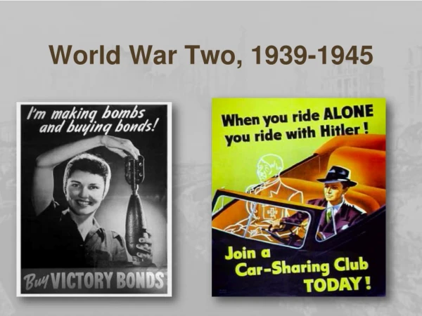 World War Two, 1939-1945