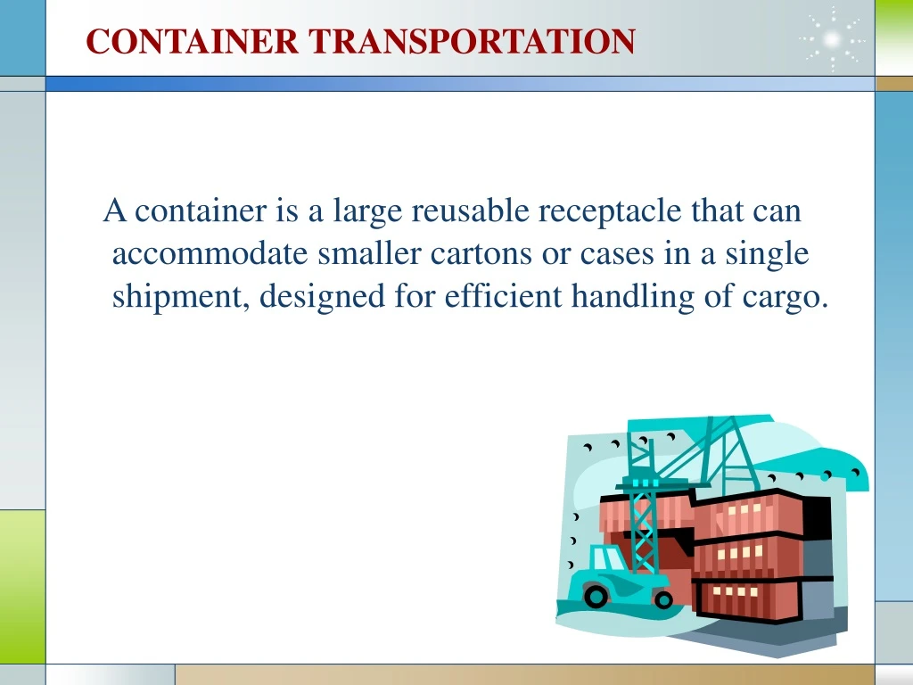 container transportation