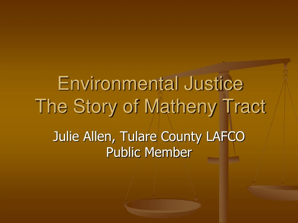 environmental justice the story of matheny tract