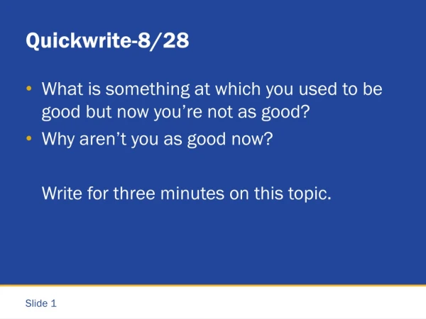 Quickwrite-8/28