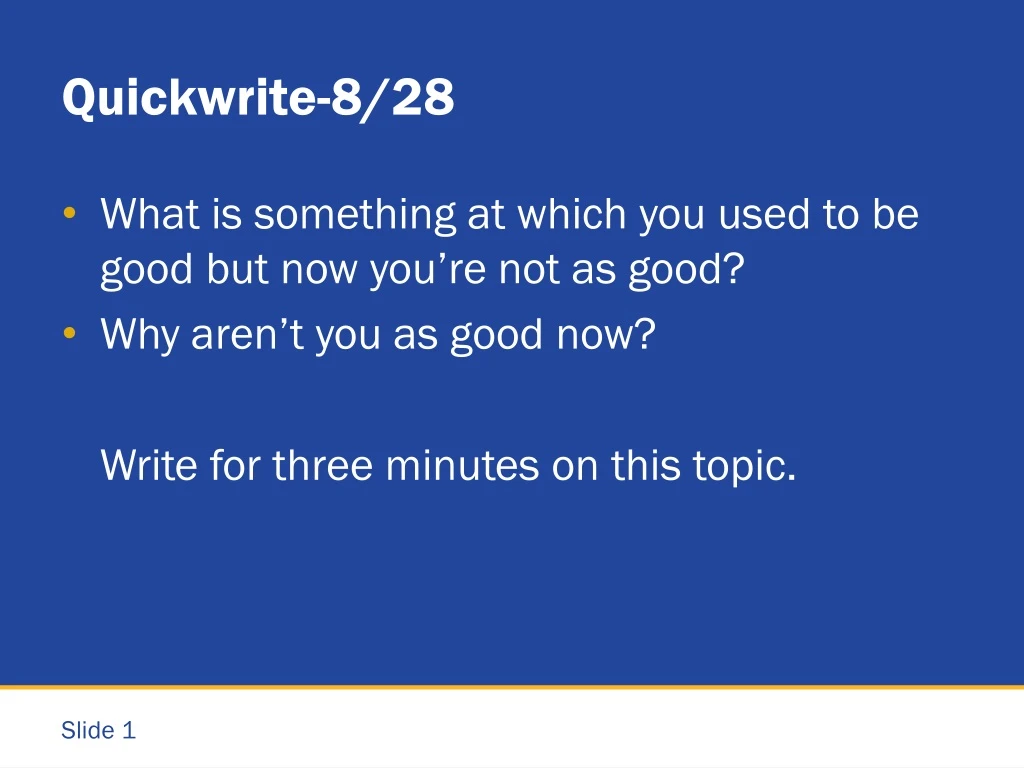 quickwrite 8 28