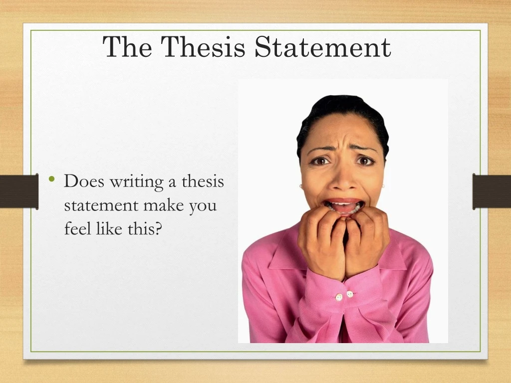 the thesis statement