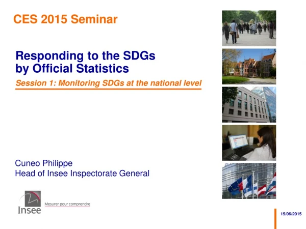 Responding to the SDGs  by Official Statistics