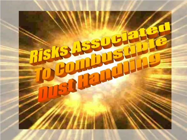 Risks Associated  To Combustible  Dust Handling