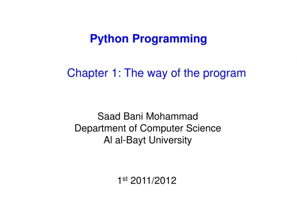 Python Programming