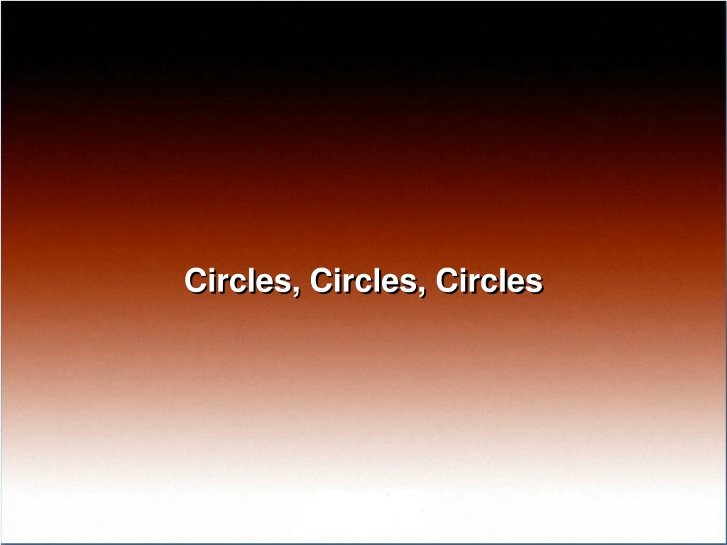 circles circles circles