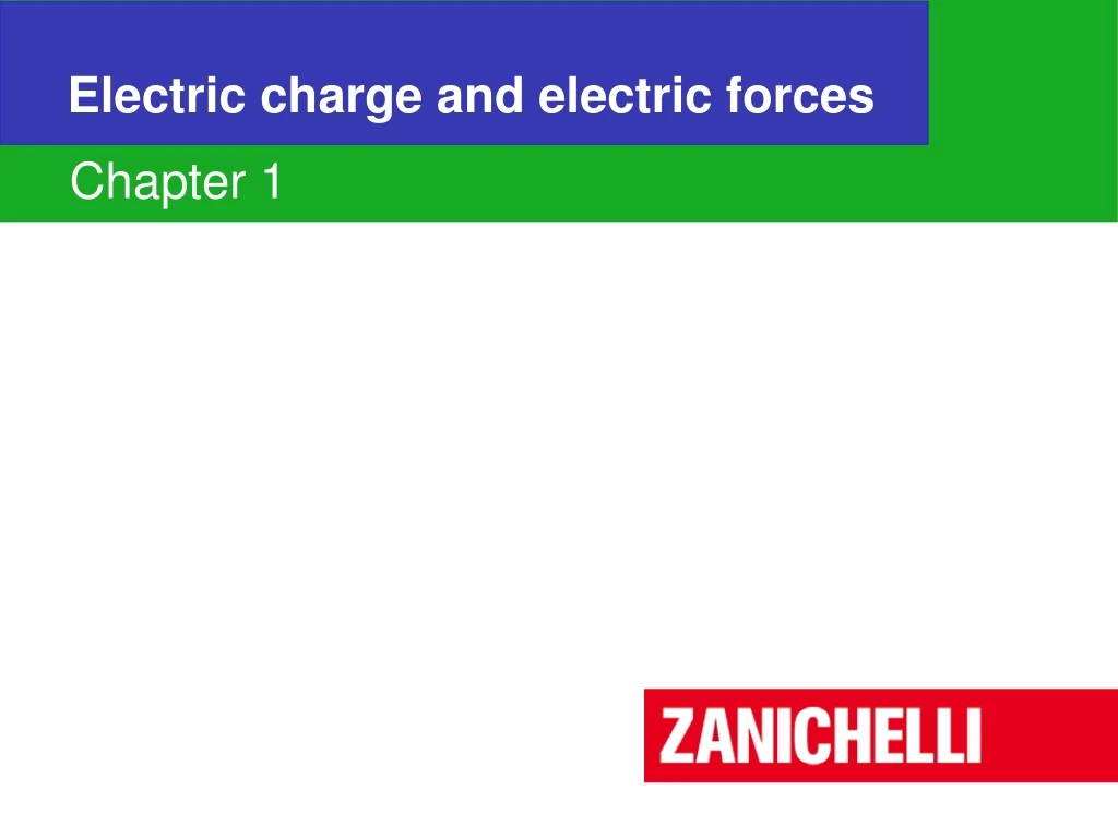 electric charge and electric forces