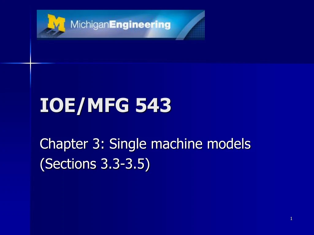 ioe mfg 543