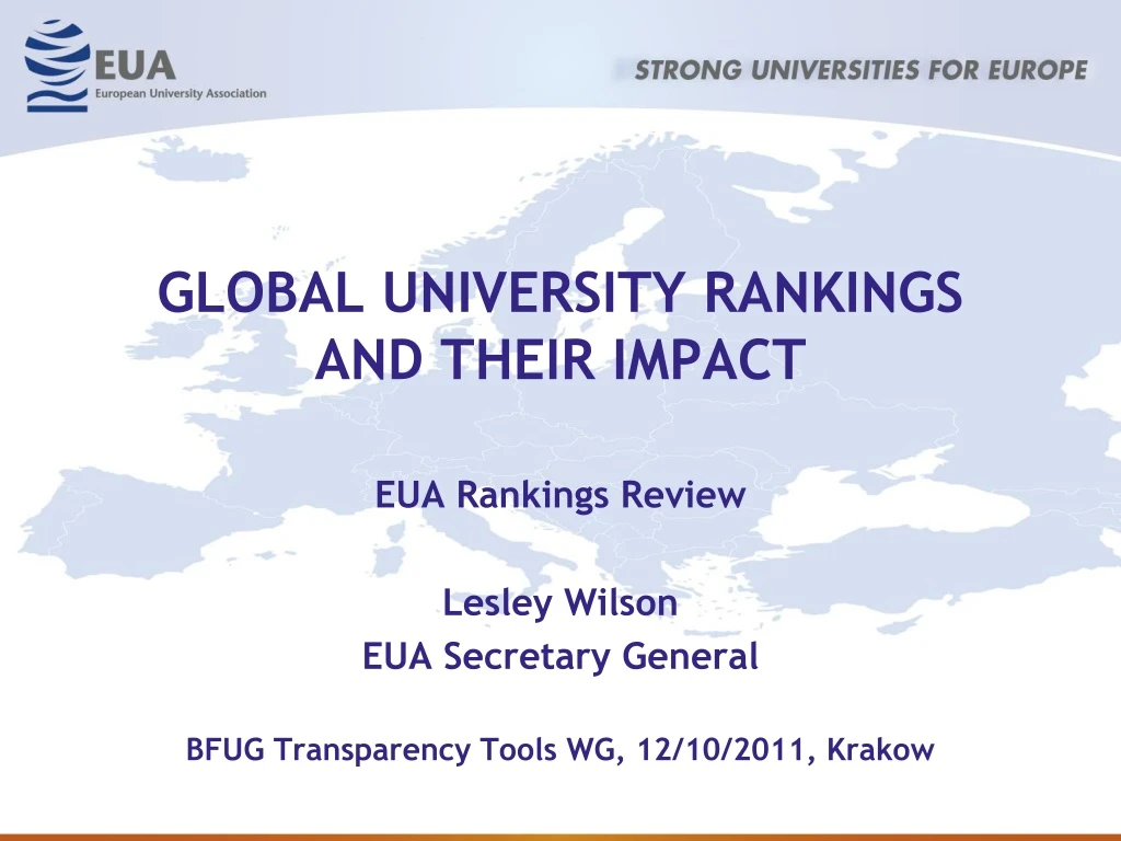 global university rankings and their impact
