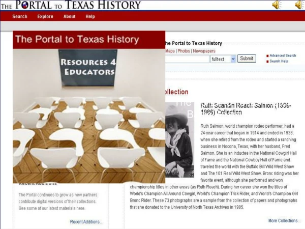 The Portal to Texas History Basic Search Tutorial
