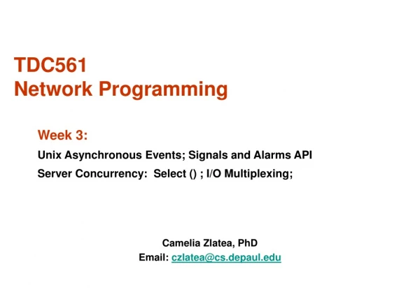 TDC561  Network Programming