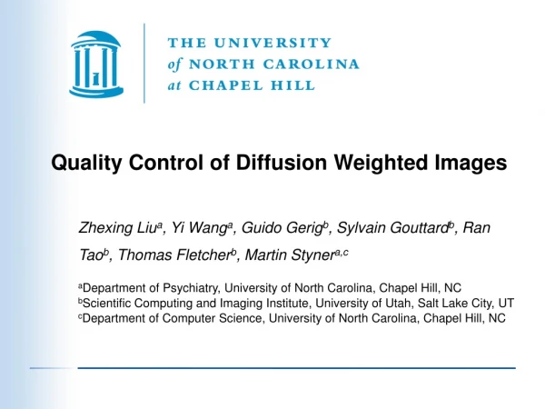 Quality Control of Diffusion Weighted Images